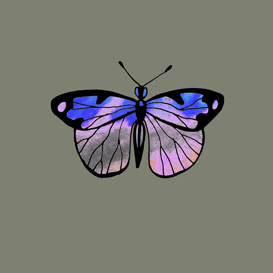 Happy Free Flight Of Light Beautiful Butterfly Watercolor IV Painting by Irina Sztukowski