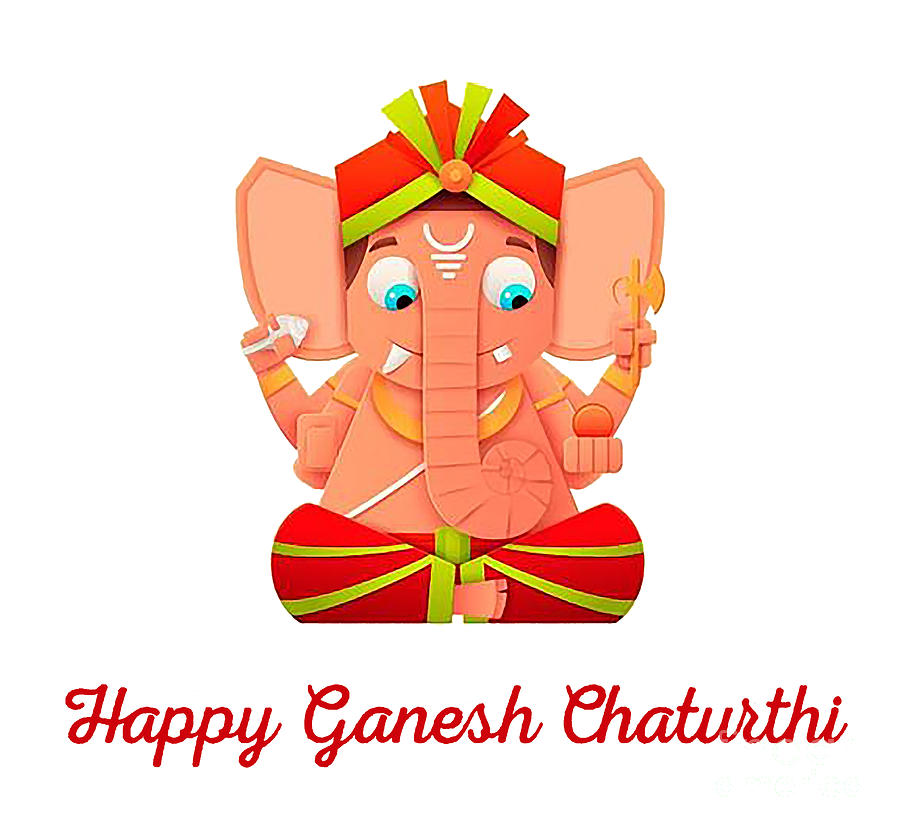 Ganesh cartoon vector illustration - stock vector 2212597 | Crushpixel