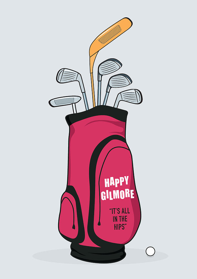 Adam Sandler Digital Art - Happy Gilmore - Alternative Movie Poster by Movie Poster Boy