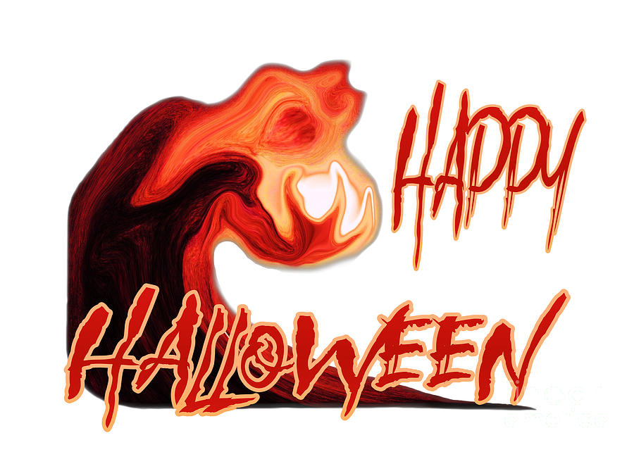 Happy Halloween Holiday Design  Digital Art by Delynn Addams