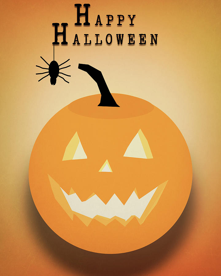 Happy Halloween Jack O Lantern Digital Art by Dan Sproul