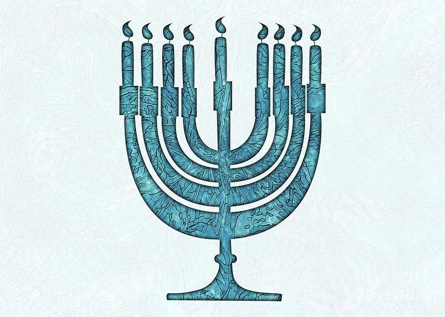 Happy Hannukah Digital Art by Mindy Newman - Fine Art America