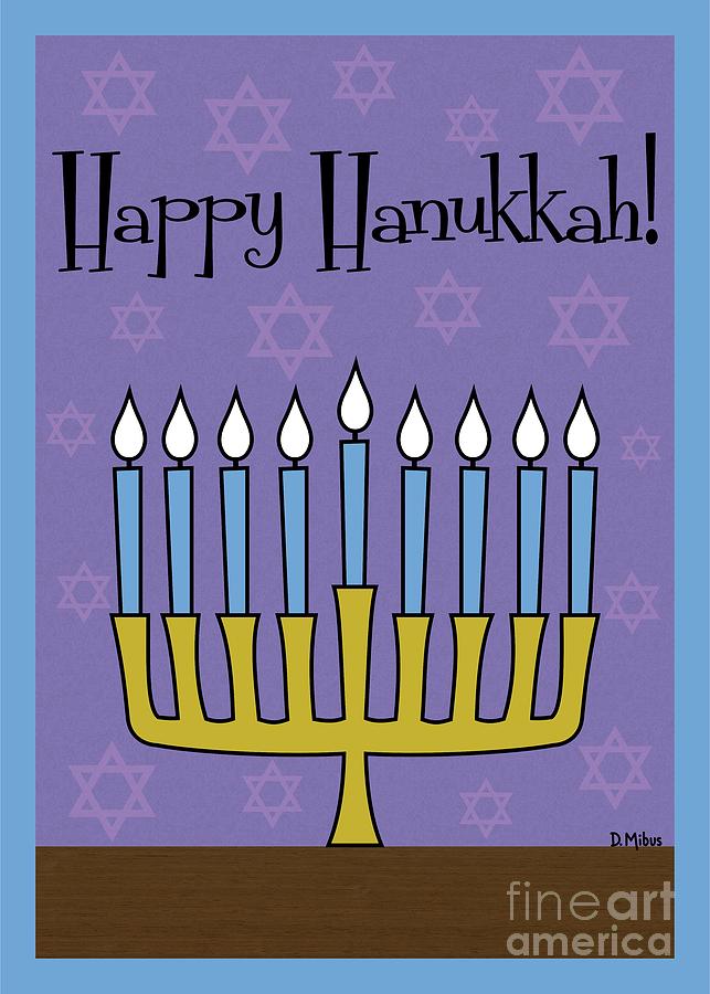 Happy Hanukkah Digital Art by Donna Mibus