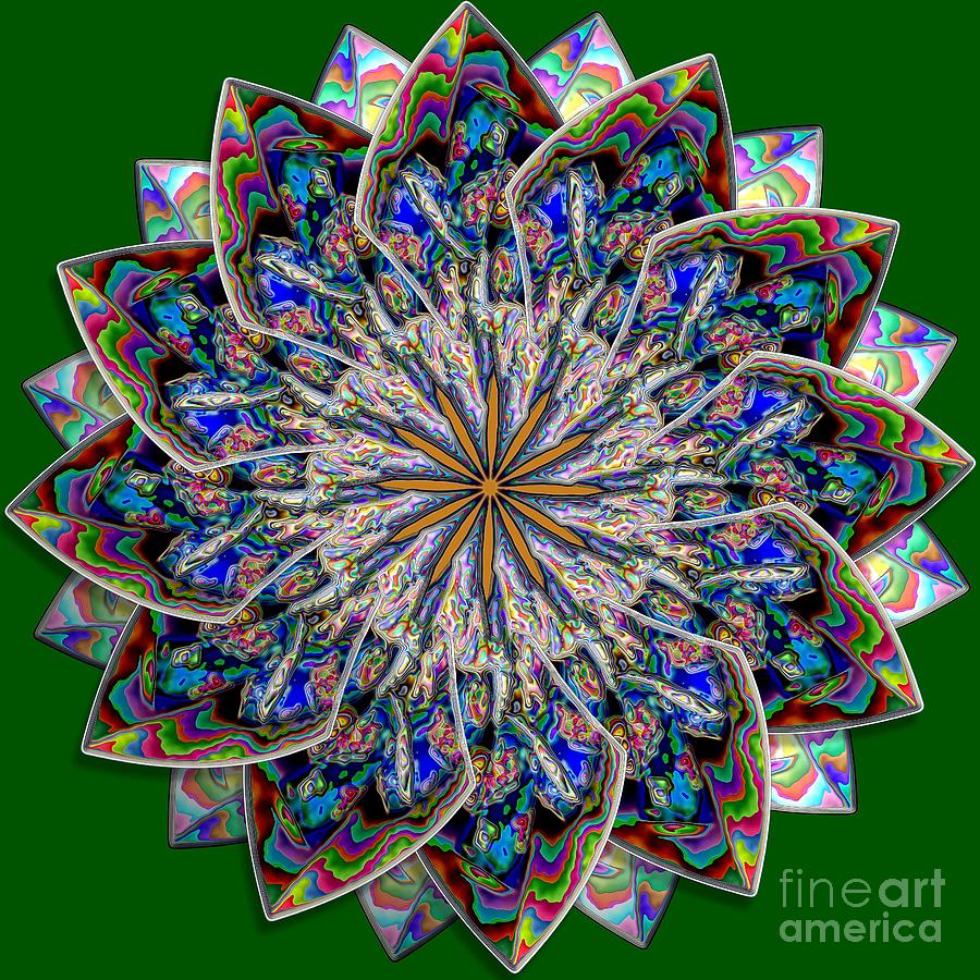Happy Hippie - Recycling Psychedelic Tie-Dye Digital Art by Lori Kingston