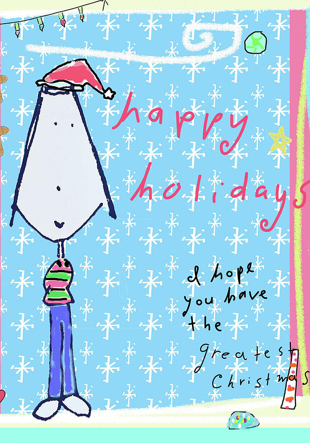 Happy Holidays Digital Art by Ashley Rice