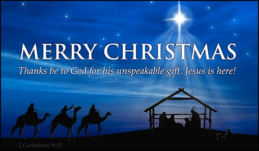 Happy Holidays Religious v9 Digital Art by Robert Banach Happy Holidays Religious v9 Digital Art by Robert Banach