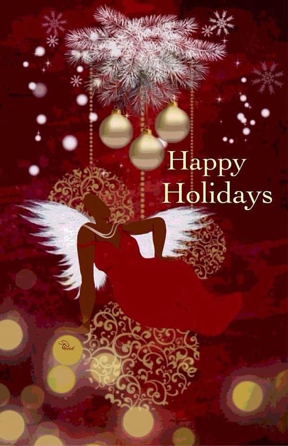 Happy Holidays Digital Art by Romaine Head