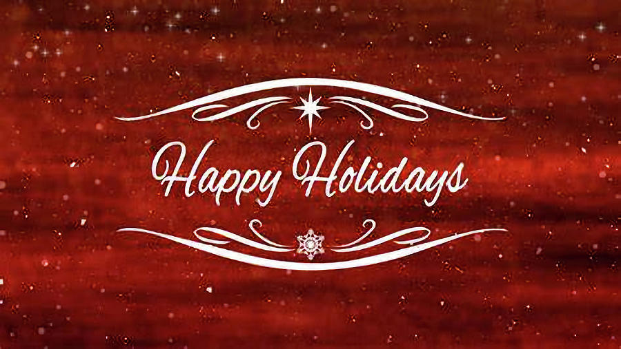 Happy Holidays v10 Digital Art by Robert Banach Happy Holidays v10 Digital Art by Robert Banach