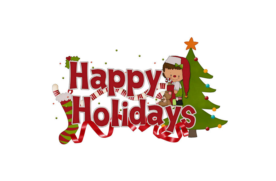 Happy Holidays v11 Digital Art by Robert Banach Happy Holidays v11 Digital Art by Robert Banach