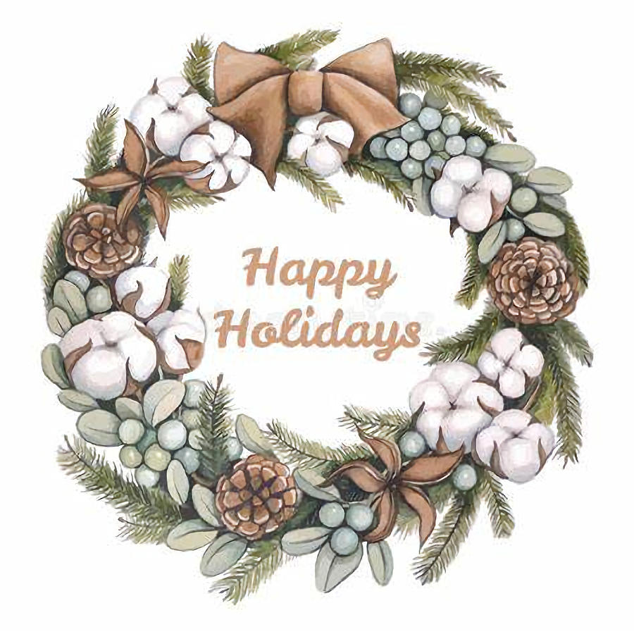 Happy Holidays v15 Digital Art by Robert Banach Happy Holidays v15 Digital Art by Robert Banach