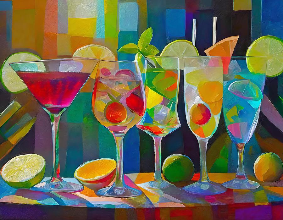 Happy Hour Mixed Media by Susan Rydberg