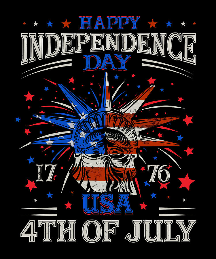 Happy independence day 1776 USA 4th of july 2021 by Norman W