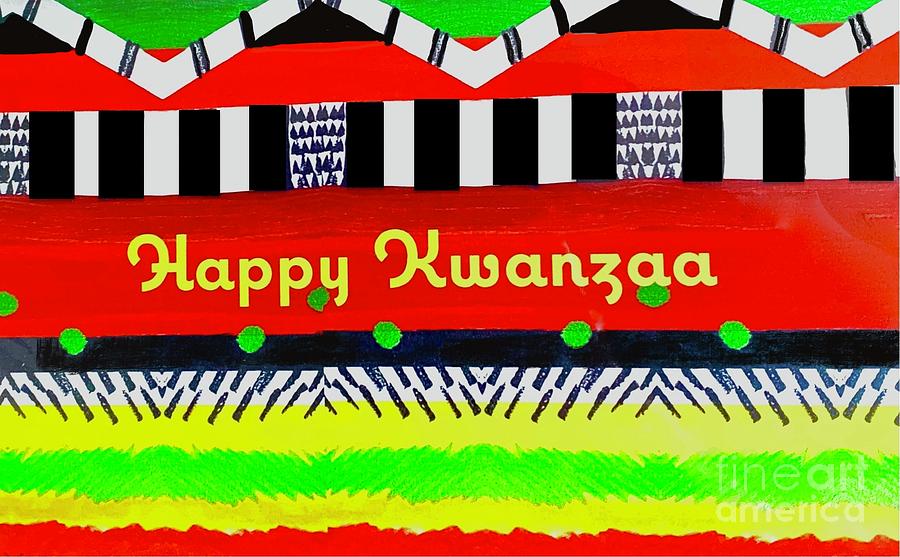 Happy Kwanzaa Mixed Media by Sheila J Hall