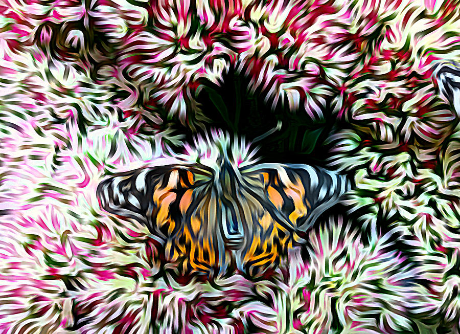 Happy Little Butterfly  Mixed Media by Ally White