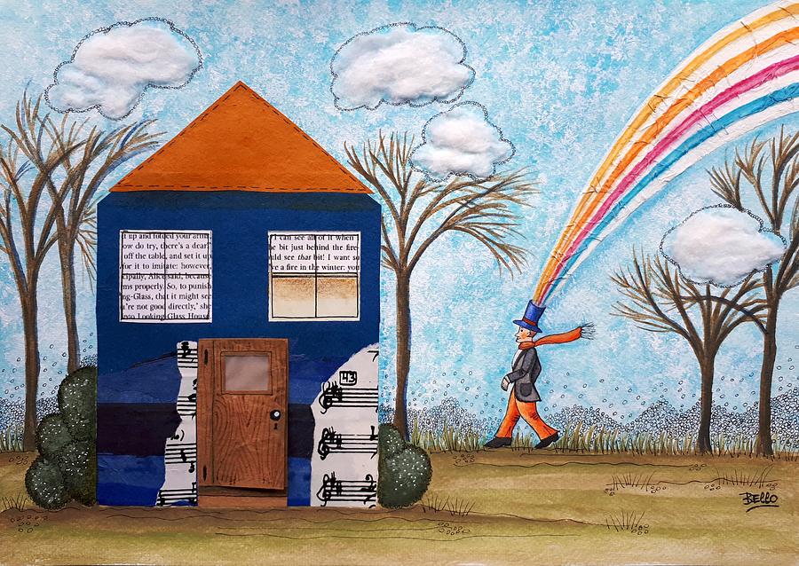 Happy little house Painting by Graciela Bello