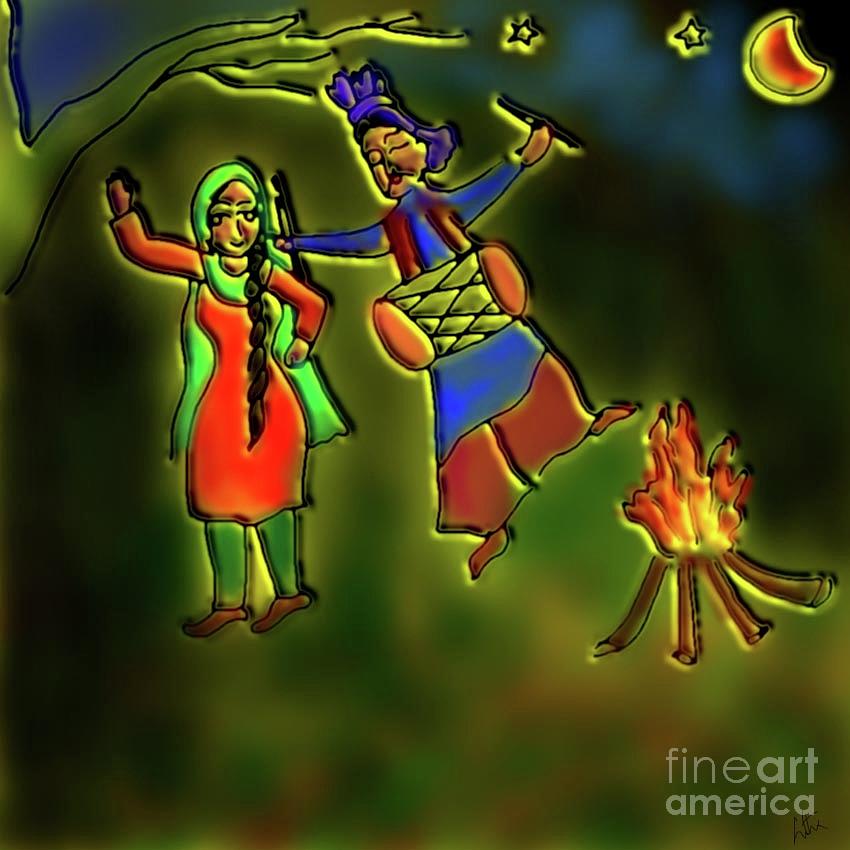 Happy Lohri Digital Art by Latha Gokuldas Panicker