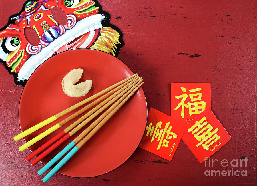 Happy Lunar New Year Photograph by Milleflore Images