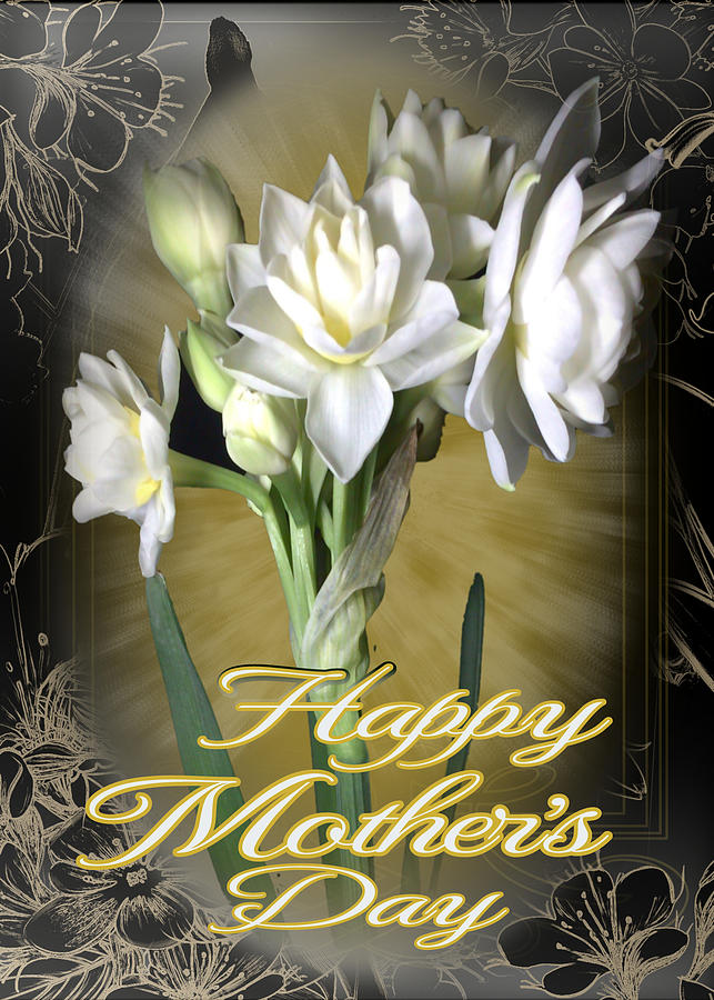 Happy Mothers Day Holiday Card  Digital Art by Delynn Addams