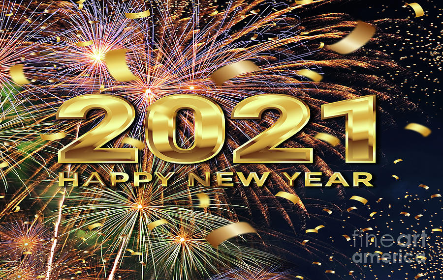 Happy New Year 2021 by Kaye Menner Photograph by Kaye Menner