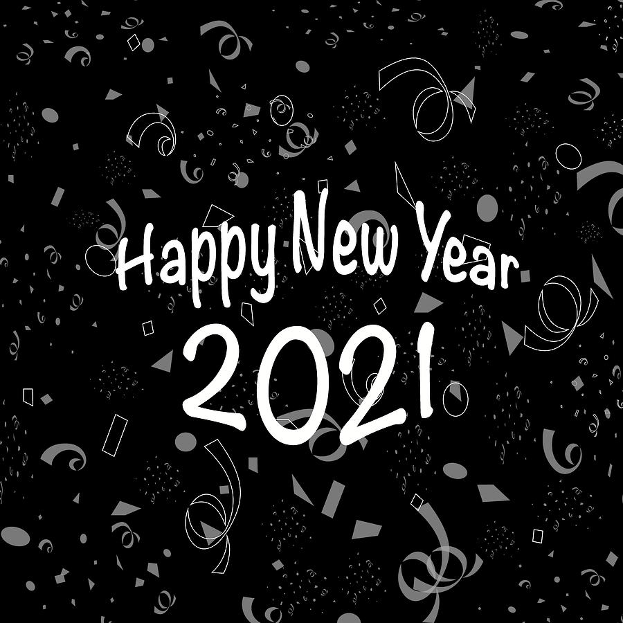 Happy New Year 2021 Digital Art by Iris Richardson