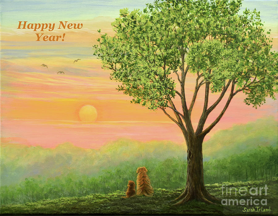 Happy New Year - Another Fine Day Painting by Sarah Irland