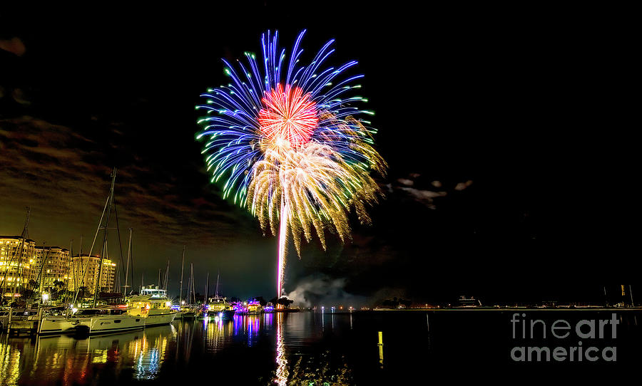 Happy New Year, New Years Eve Fireworks Photograph by Felix Lai