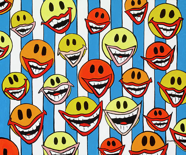 Happy Smiles Painting by Mike Stanko