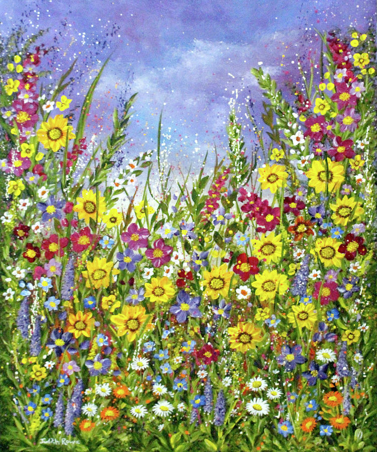 Happy Summer Painting by Judith Rowe
