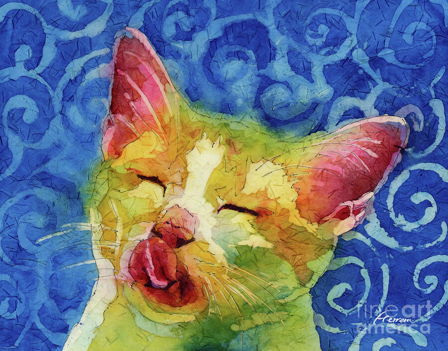 Happy Sunbathing Painting