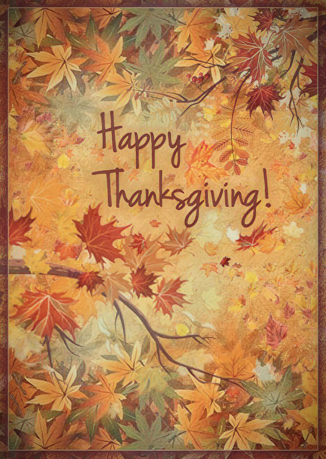 Happy Thanksgiving 4 Digital Art by Rick Fisk