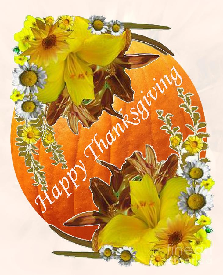Happy Thanksgiving to Everyone Card Digital Art by Delynn Addams