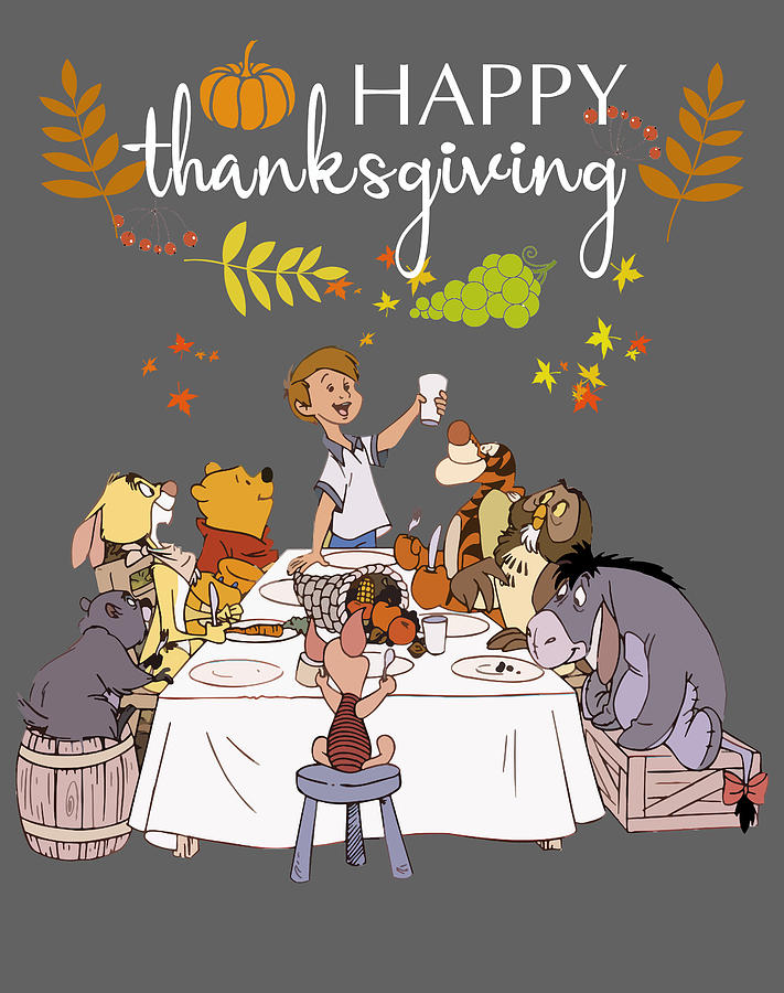 Happy Thanksgiving Winnie The Pooh For Wome Digital Art by Adrian ...