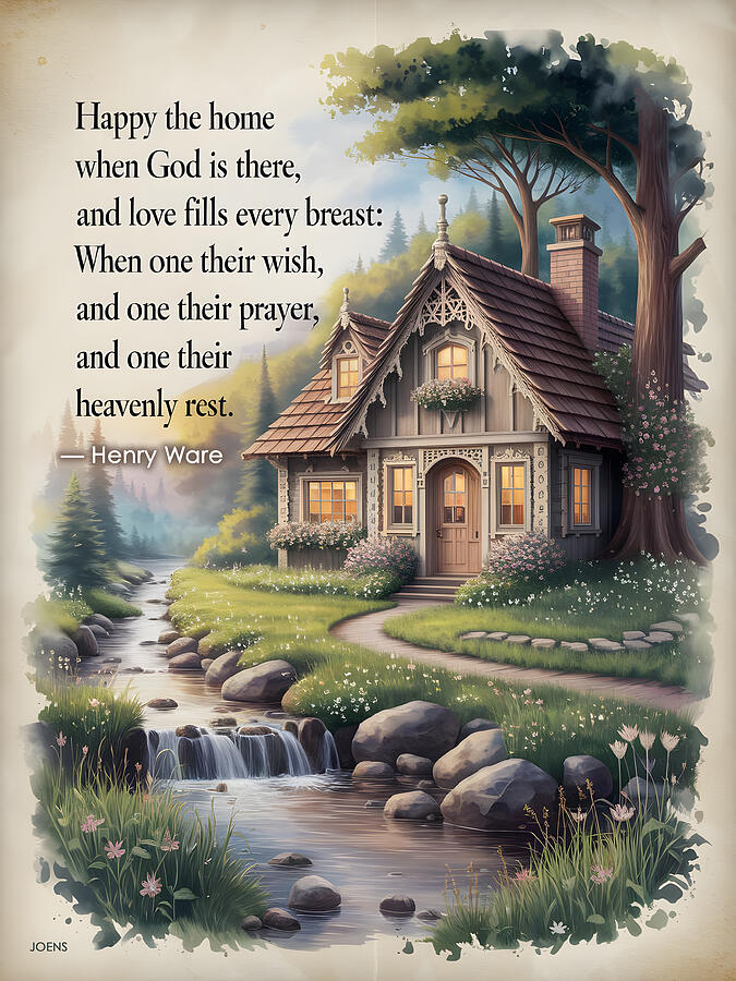 Nature Digital Art - Happy The Home by Greg Joens Nature Digital Art - Happy The Home by Greg Joens