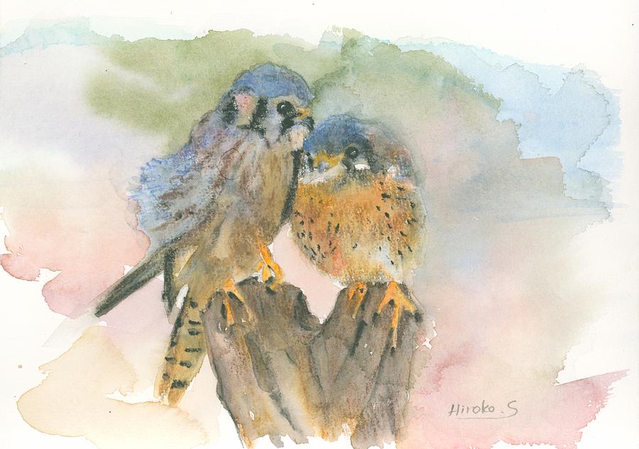 Animal Painting - Happy Together #2 by Hiroko Stumpf