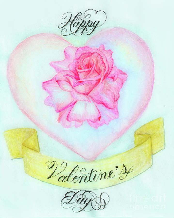 Happy Valentines Day Mixed Media by Scarlett Royale