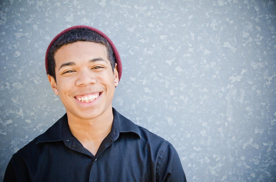 Happy Young Man Smiling Portrait Photograph by Meshaphoto