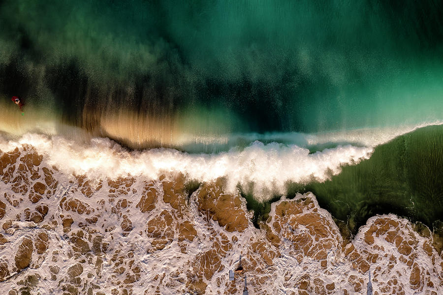 Beach Photograph - Hapuna Wave by Christopher Johnson