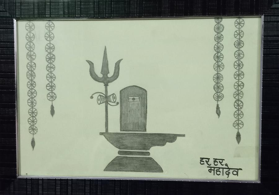 How To Draw Mahadev And Shankh | Easy Pencil Drawing Trick | Mahadev Drawing  Step By Step Tutorial - YouTube