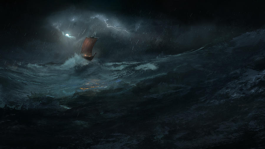 Harald in a Storm Painting by Joseph Feely
