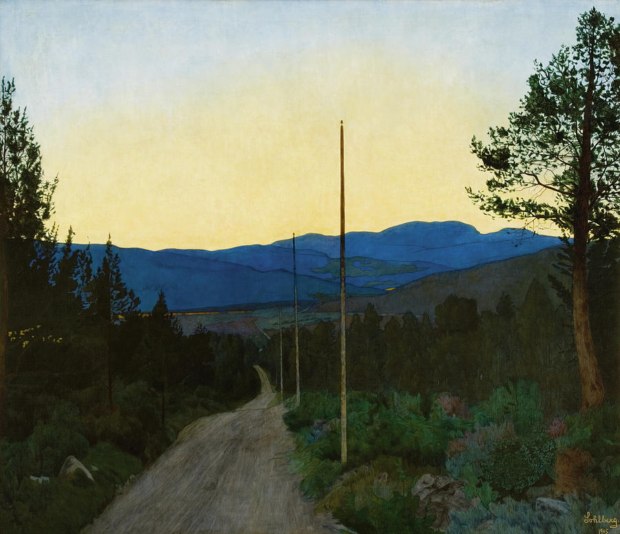 Harald Sohlberg The Country Road 1905 Painting
