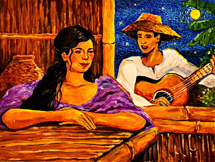 harana-philippine-traditional-courtship-serenade-painting-by-the-best