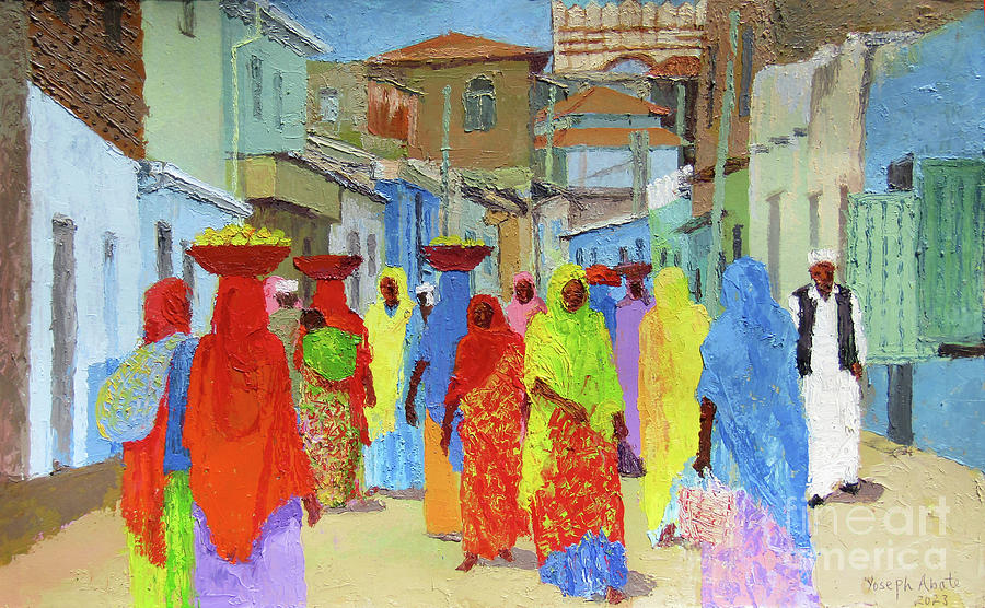 Harar Painting By Yoseph Abate Fine Art America