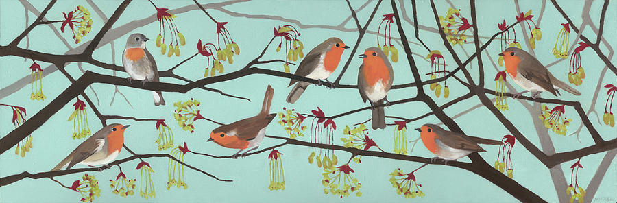 Nature Painting - Harbingers of Spring by Megan Moore