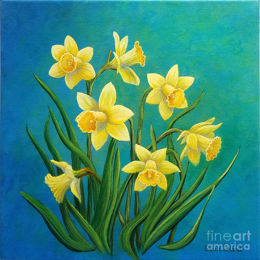 Spring Painting - Harbingers of Spring by Sarah Irland