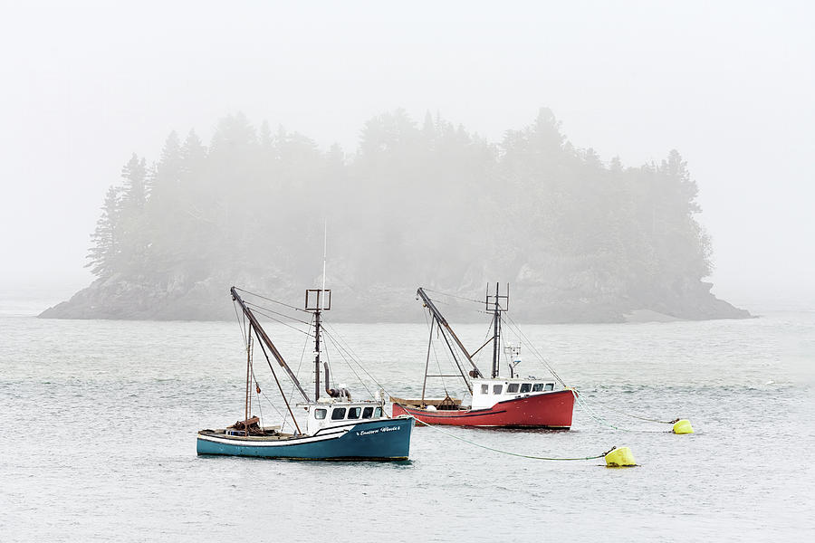 Boat Photograph - Harbor in the Mist by Rick Berk
