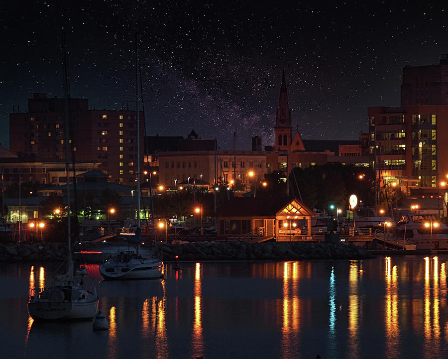 Harbor Nights Photograph by Scott Olsen