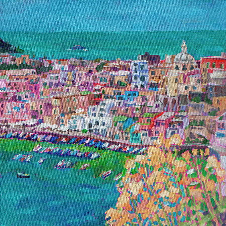 Harbor of Procida Painting by Heather Nagy - Fine Art America
