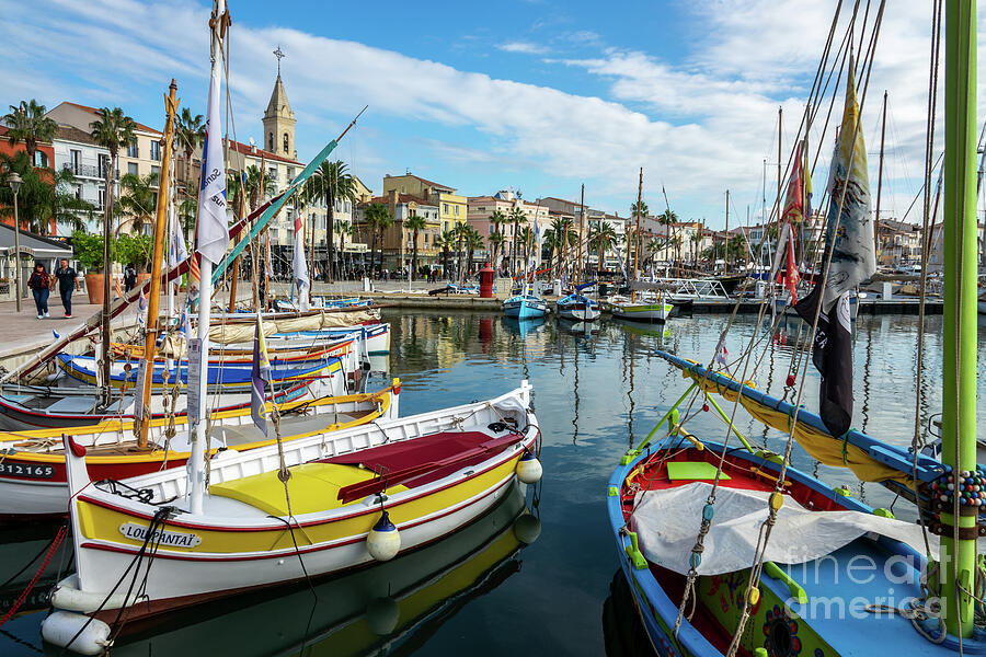 Harbor of Sanary-sur-Mer on the French riviera Photograph by ...