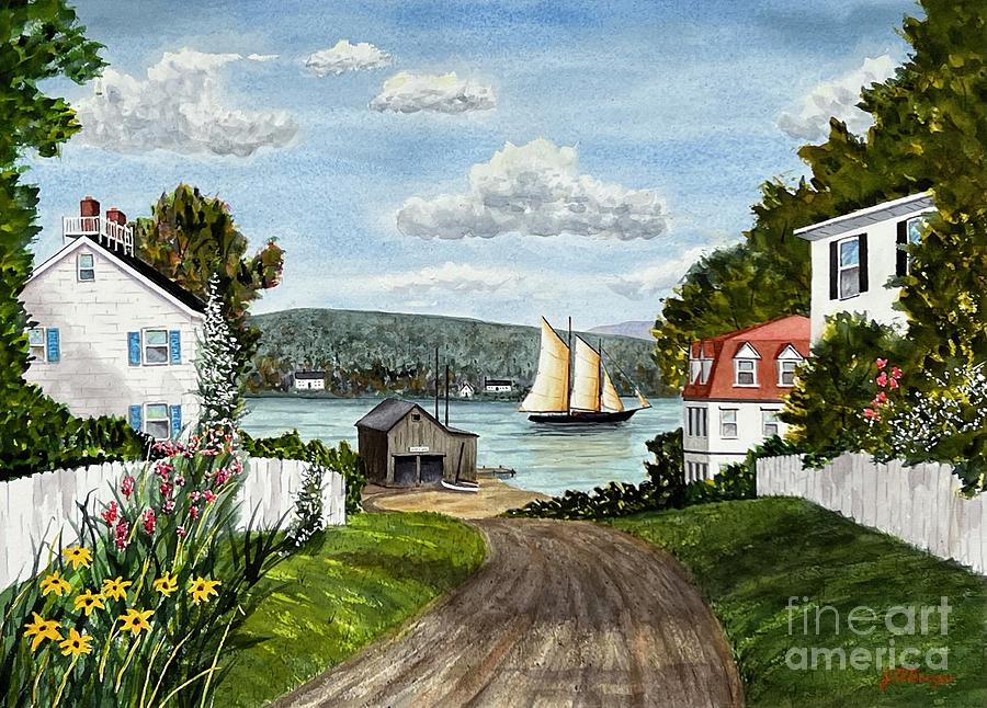 Harbor Path Painting by Joseph Burger