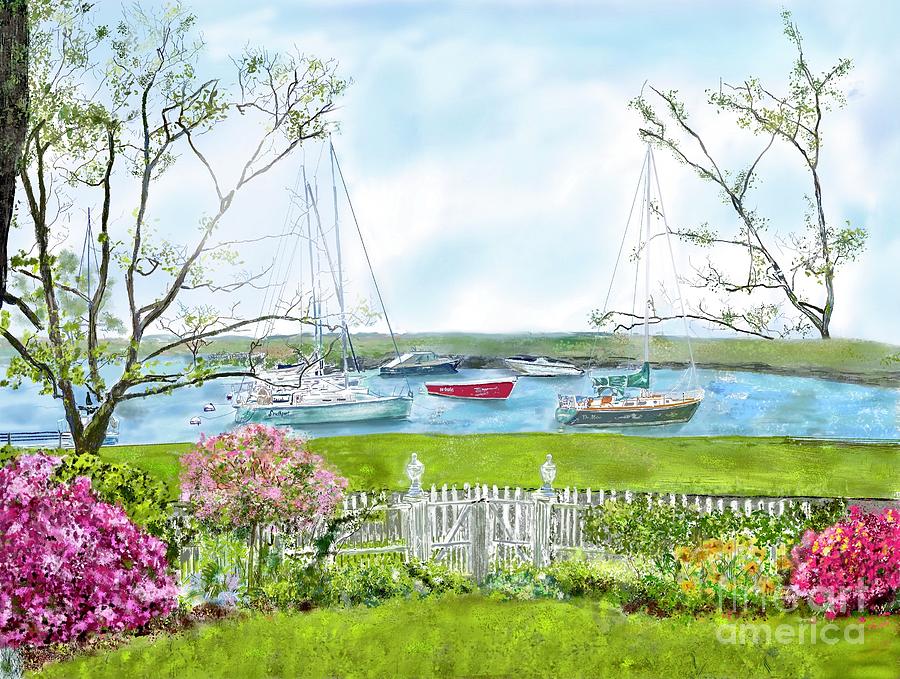 Harbor Road Painting by Beth Saffer